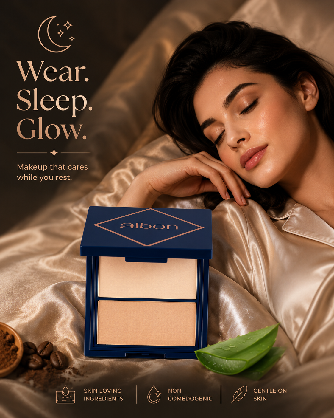 Flawless Fusion 4-In-1  Dual Shade Foundation(Warm And Cool Tone), Contour & Blush.