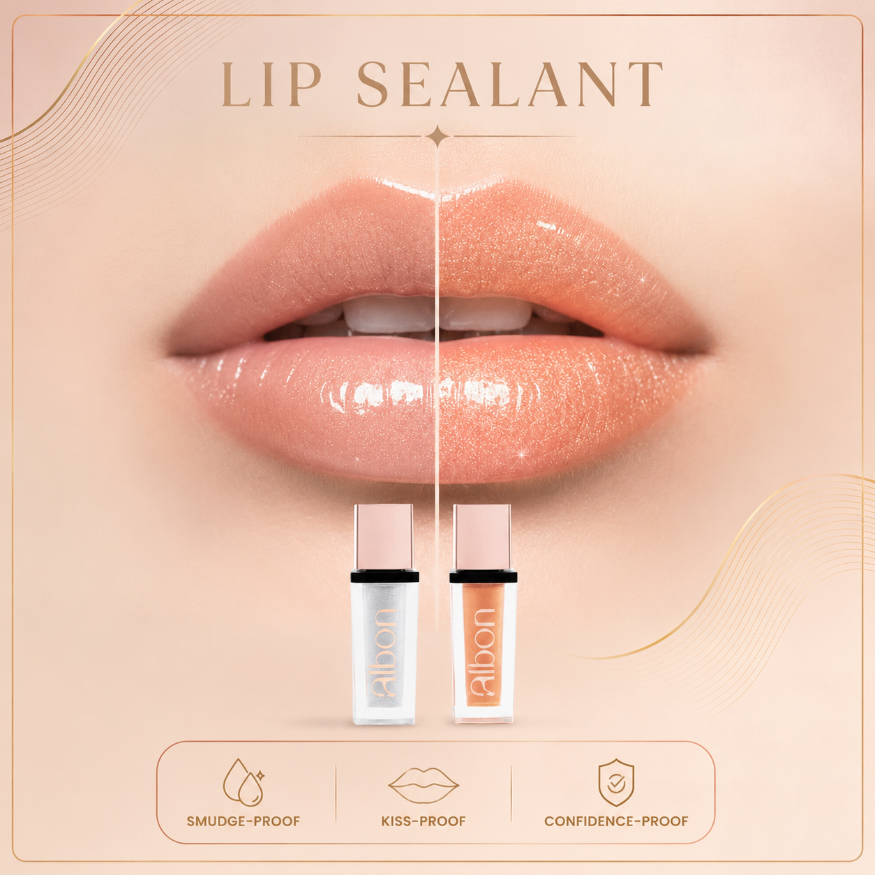 First Ever Lip Sealant — Make Lipstick Smudge-Proof In Just Minutes.